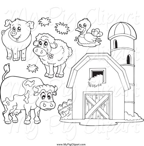 animals clip art black and white|farming clip art black and white.